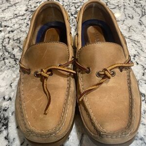 Women Sperry Brown Leather Boat Shoes